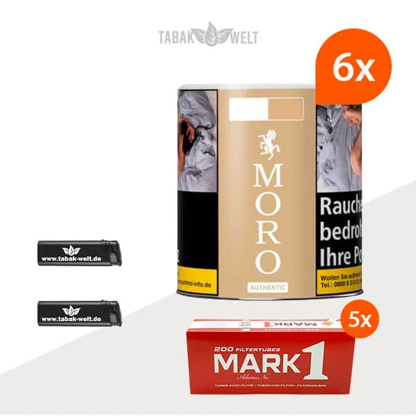 6x-moro-feinschnitttabak-authentic-dose-mit-1000-filterhuelsen