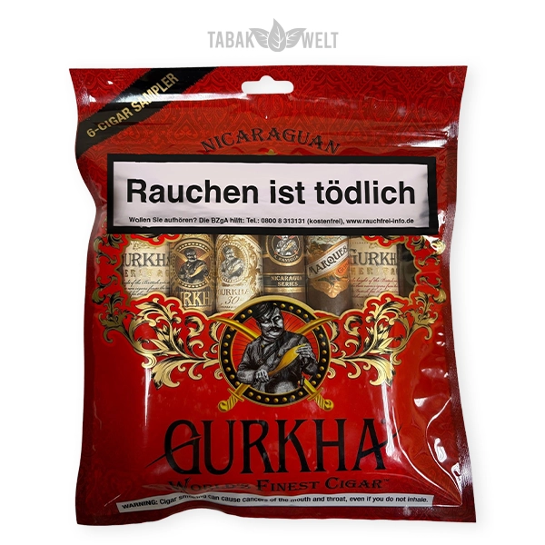 gurkha-sampler-nicaragua-zigarren-toro-red
