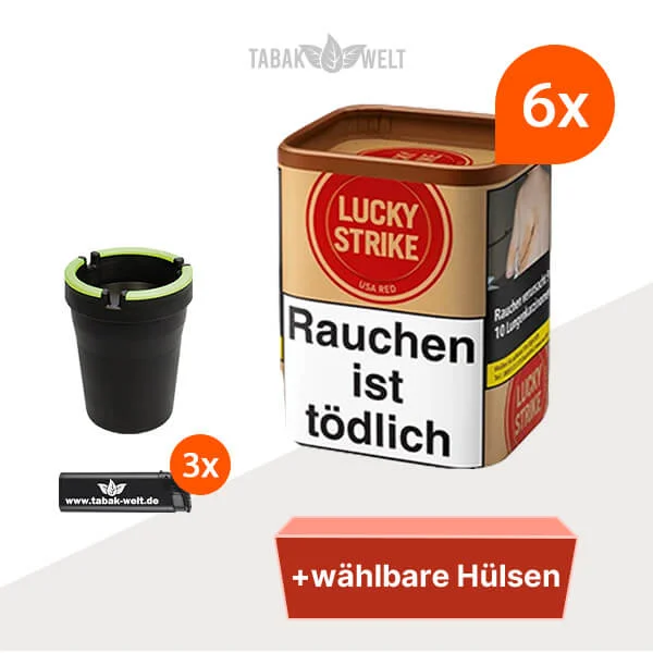 lucky-strike-red-feinschnitt-tabak-6x-dose-mit-waehlbaren-filterhuelsen