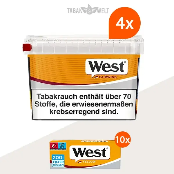 west-yellow-volumentabak-4x-mega-box-mit-2000-huelsen