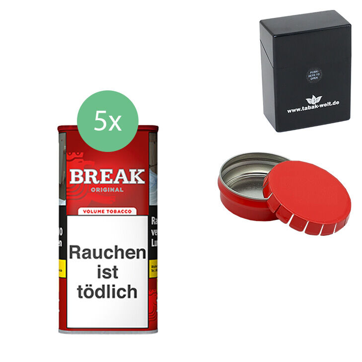 Break Orginal 5 x 100g mit Aschenbecher 