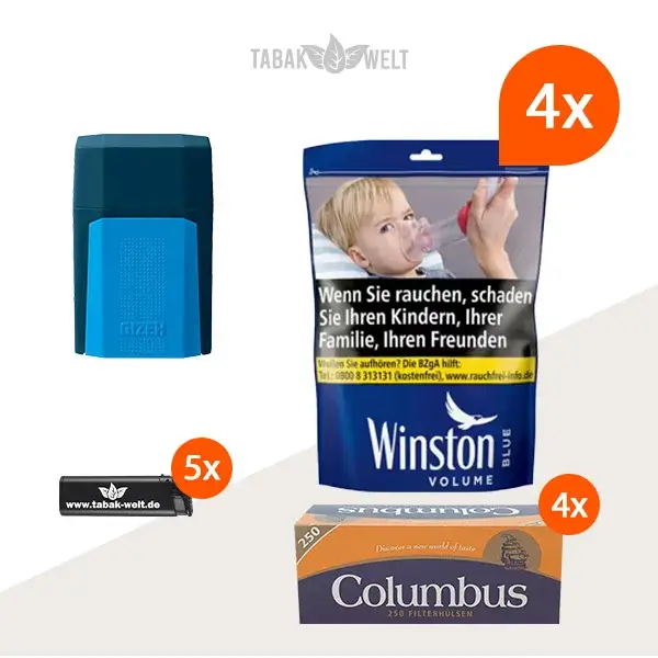 winston-blue-volumentabak-4x-beutel-mit-1000-filterhuelsen