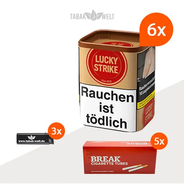 lucky-strike-red-feinschnitt-tabak-6x-dose-mit-1000-filterhuelsen
