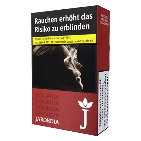 Jakordia Zigaretten Long Red 5,70 €