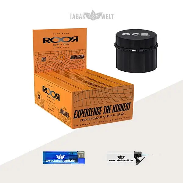 roor-unbleached-slim-32-x-32-blatt-tips-mit-grinder