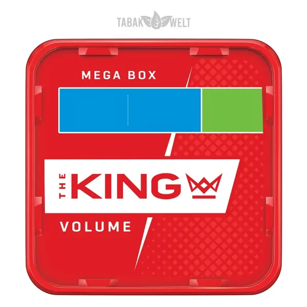 King Red Volumentabak Mega-Box oben