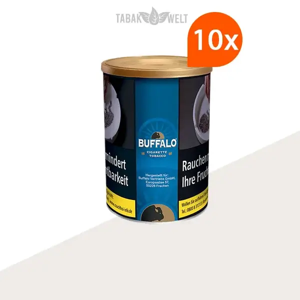 Buffalo Blau Feinschnitttabak 10x Dose Buffalo Blau Feinschnitttabak 10x Dose