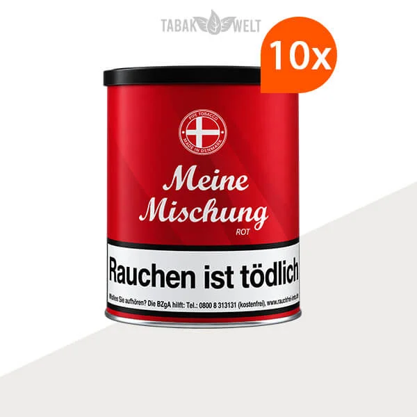 Meine Mischung Rot Pfeifentabak 10 x Dose