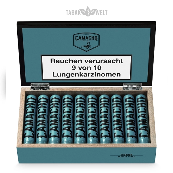 camacho-ecuador-zigarren-robusto-tubos-kiste-offen