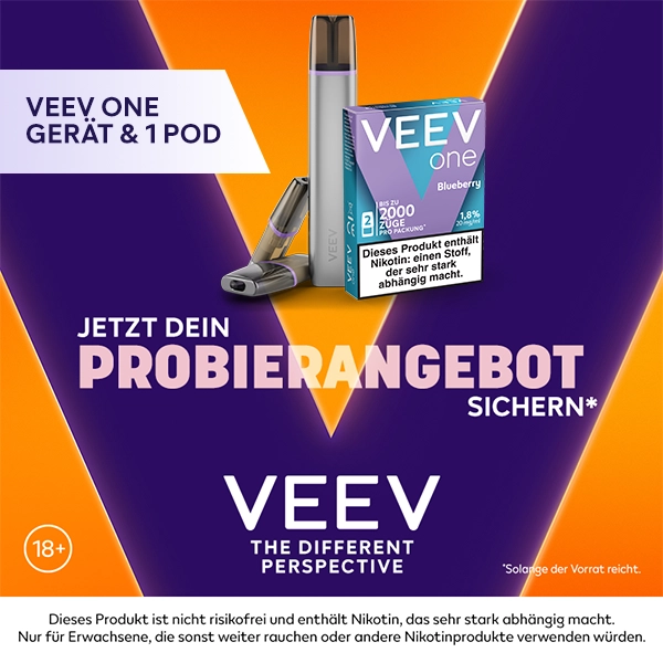 VEEV One Silky Grey + Pod Aktionsbundle