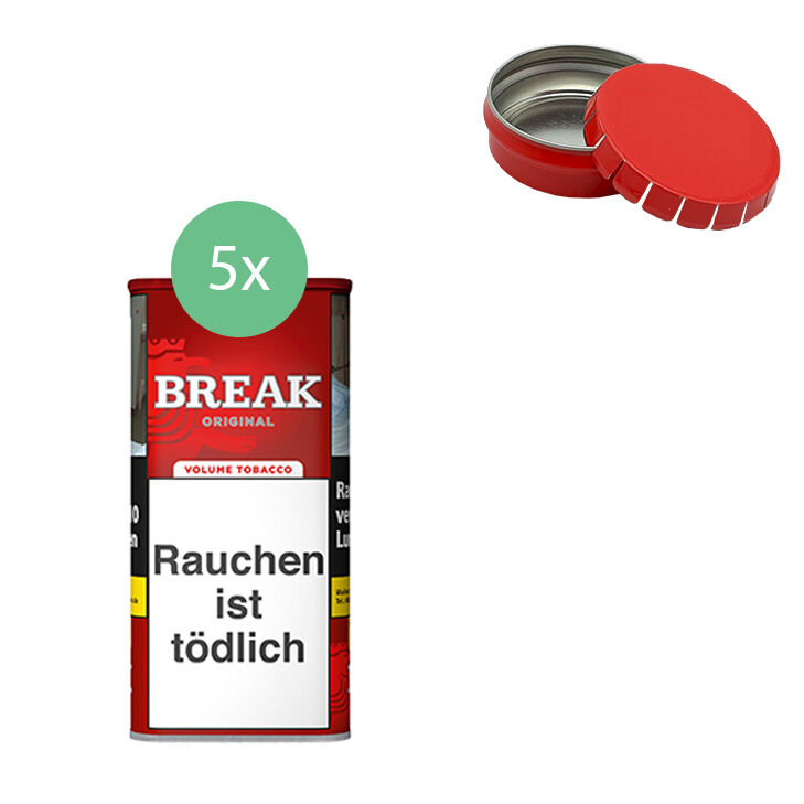 Break Orginal 5 x 100g mit Aschenbecher