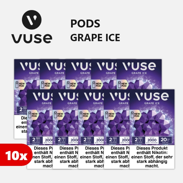 10x VUSE Pods Grape Ice