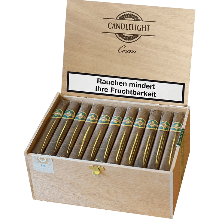 Candlelight Corona Brasil 1 x 50 Zigarren mit Duo Feuerzeug