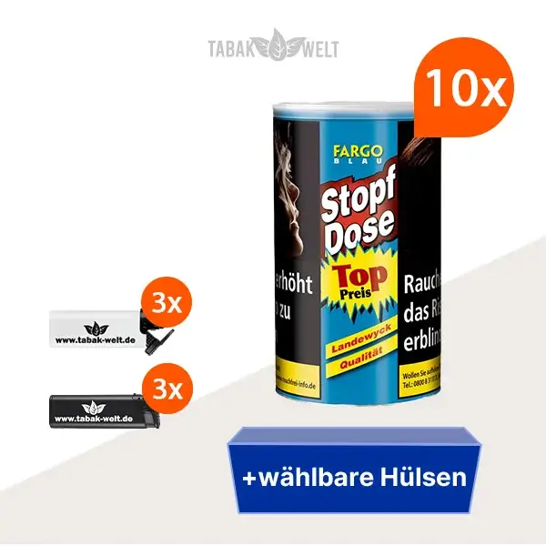 fargo-blau-volumentabak-10x-dose-mit-waehlbaren-huelsen