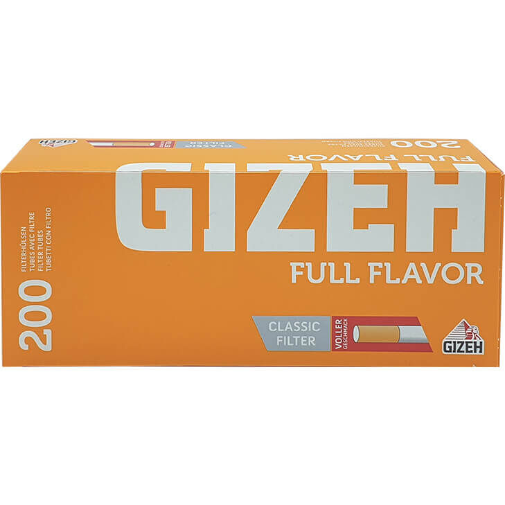 Gizeh Filterhülsen Full Flavor 200 mit Classic Filter