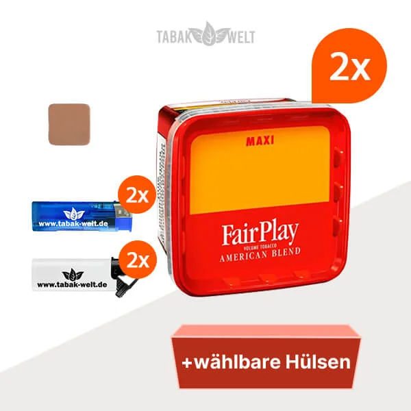 Fair Play Volumentabak 2 x Maxi Box mit wählbaren Hülsen