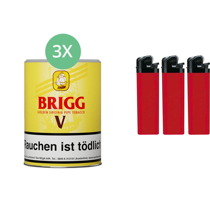 Brigg V 3 x 155g mit Feuerzeugen