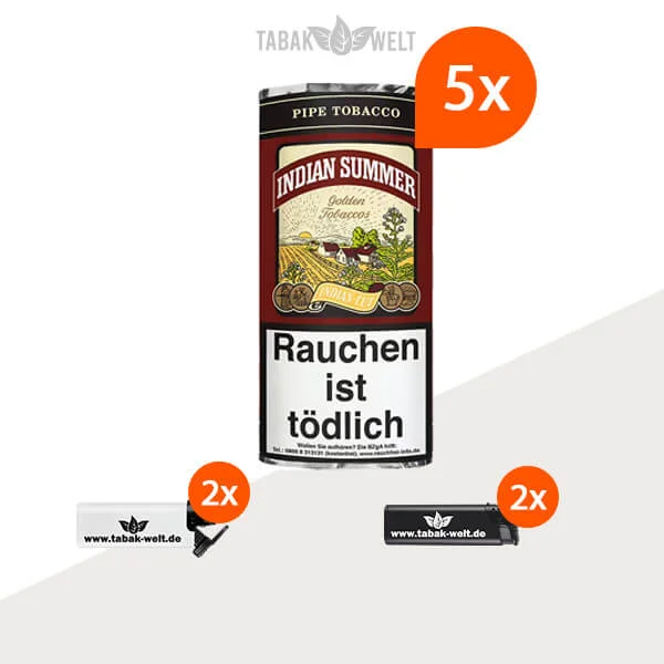 indian-summer-pfeifentabak-5x-dose-mit-feuerzeuge