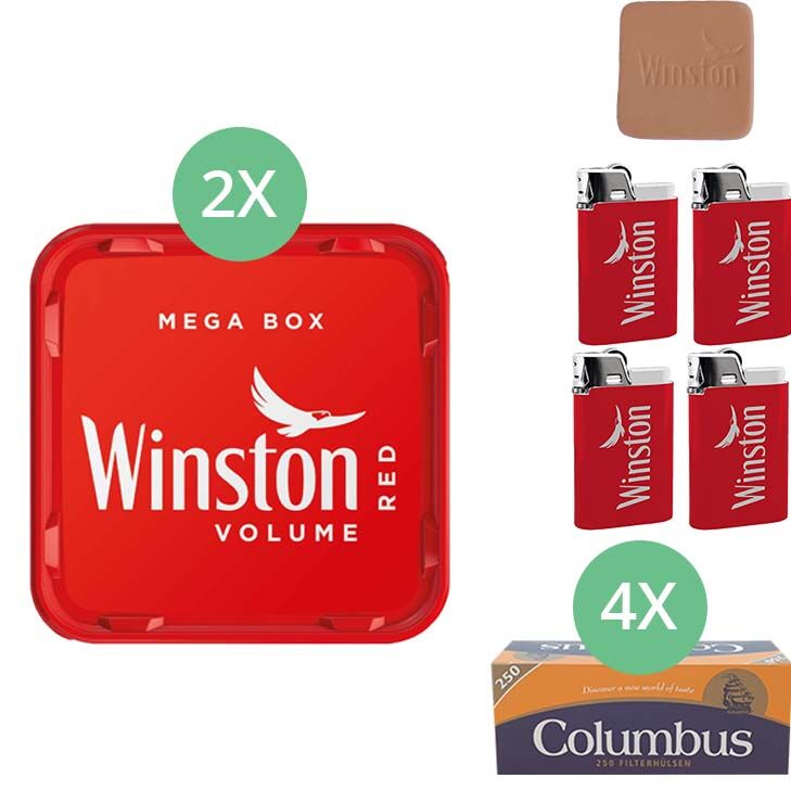 Winston Mega Box 2 x 135g mit 1000 Hülsen