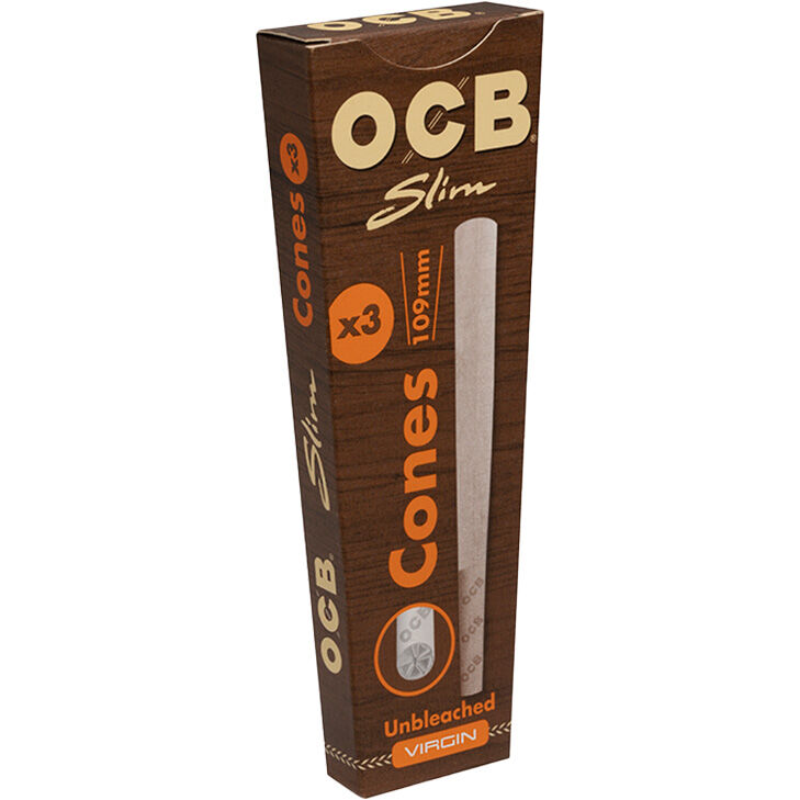 OCB Cones Slim Unbleached 3 Stück