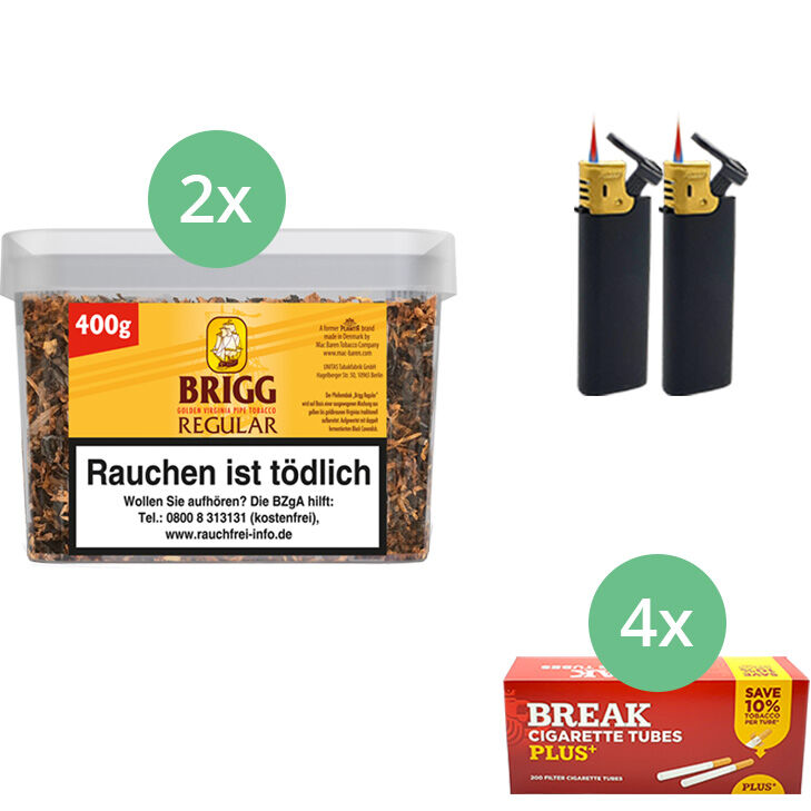 Brigg Regular 2 x Eimer mit 800 Plus Hülsen