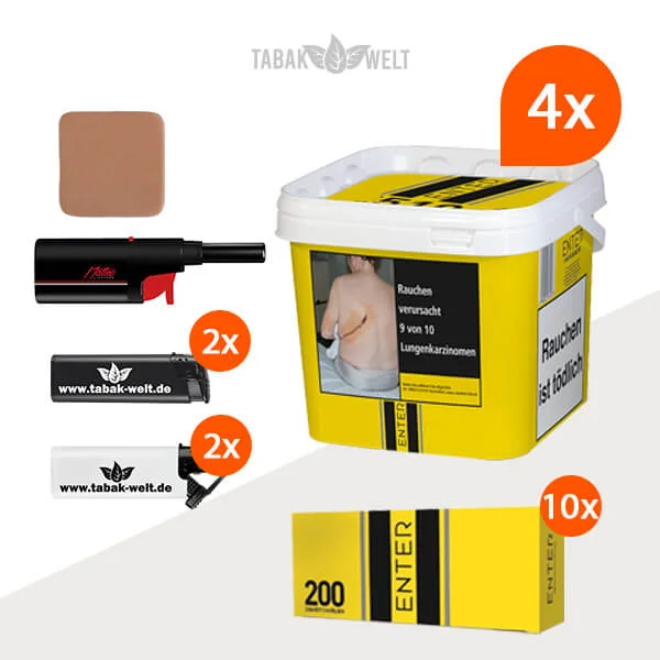 Enter Volumentabak 4x Eimer mit 2000 Filterhülsen