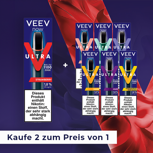 veev now ultra strawberry 1+1 aktion