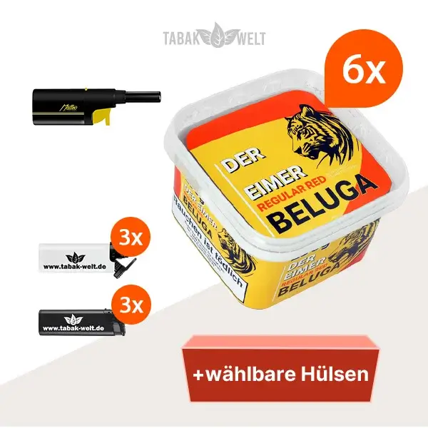 beluga-red-pfeifentabak-regular-6x-eimer-mit-waehlbaren-huelsen