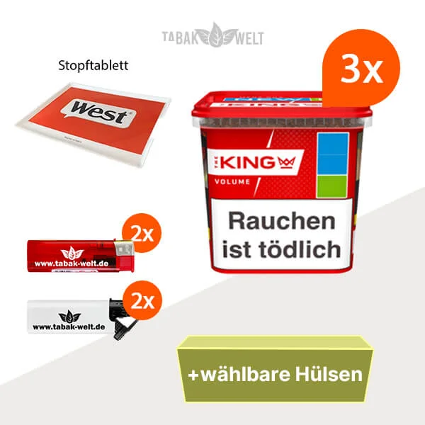 3x-king-volumentabak-blue-mit-wahlbarem-huelsen-und-stopftablett-tw