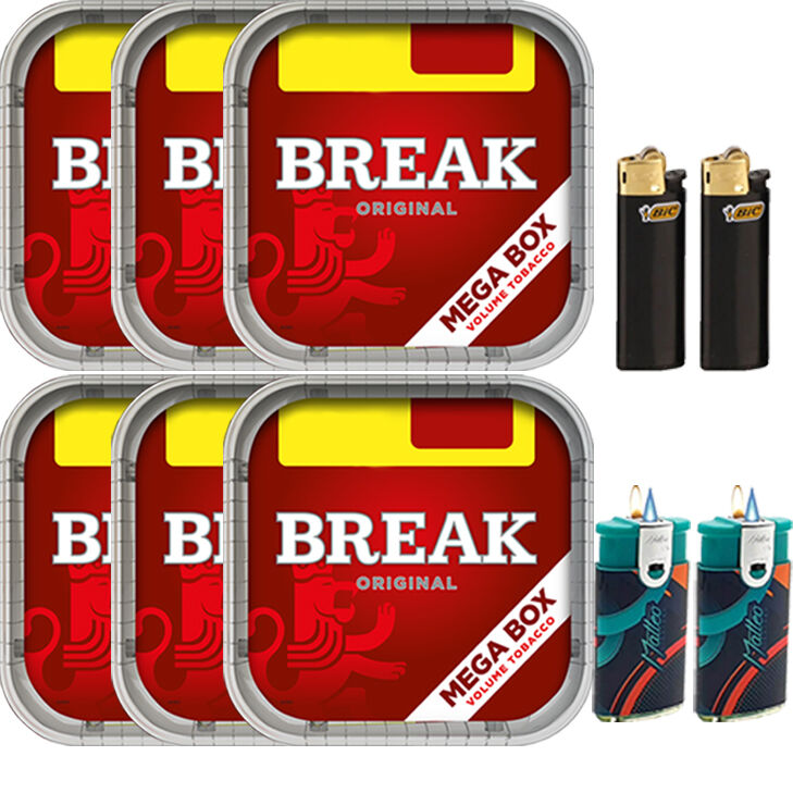 Break Original 6 x 150g mit Feuerzeuge