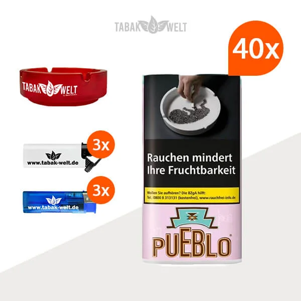 pueblo-pink-feinschnitttabak-40x-pouch-mit-glas-aschenbecher pueblo-pink-feinschnitttabak-40x-pouch-mit-glas-aschenbecher