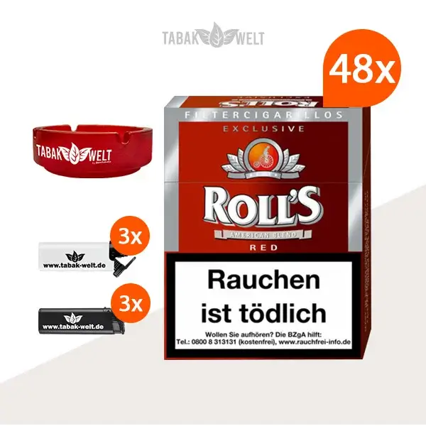 48x-rolls-exclusive-red-zigarillos-mit-feuerzeuge-und-glas-aschenbecher