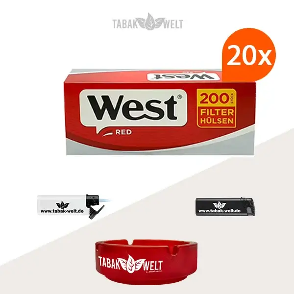 20x-west-red-filterhuelsen-200er-4000-stueck-mit-aschenbecher