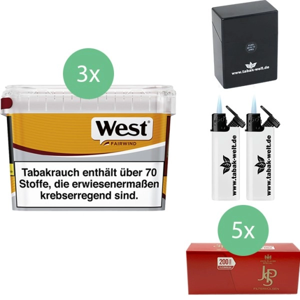 west-yellow-fairwind-3-x-133g-mit-1000-king-size-huelsen west-yellow-fairwind-3-x-133g-mit-1000-king-size-huelsen