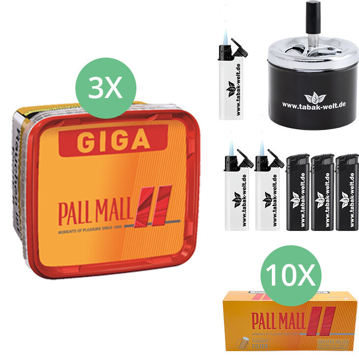 Stopf Dein Ding Pall Mall 3 x 235g mit 2000 Xtra Hülsen 