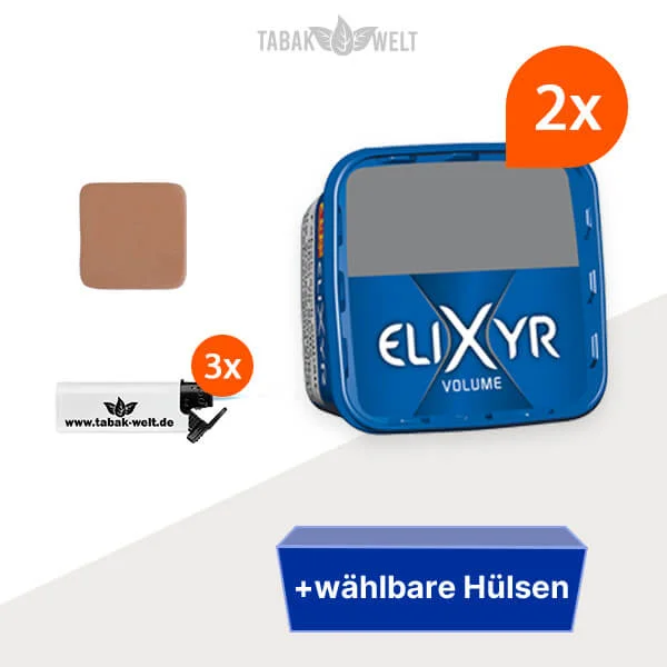 2x-elixyr-volumentabak-blue-mit-wahlbaren-huelsen-und-sturmfeuerzeuge-tw