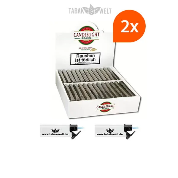 2x-candlelight-corona-brasil-zigarren-box-mit-sturm-feuerzeuge