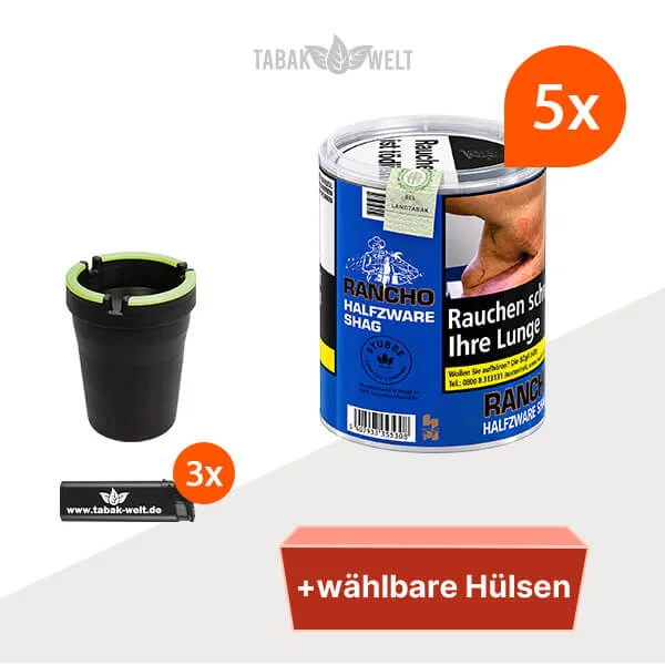 Rancho Halfzware 5er-Pack mit fünf Dosen und wählbaren Hülsen