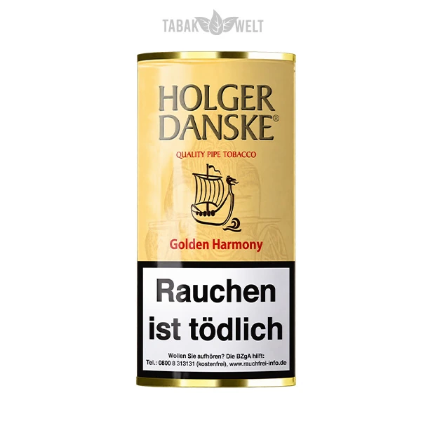 Holger Danske Golden Harmony Pfeifentabak 40 g – Tabak im Originalbeutel
