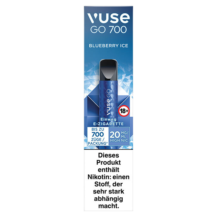 Vuse Go 700 Blueberry Ice 20mg Einweg E-Zigarette 