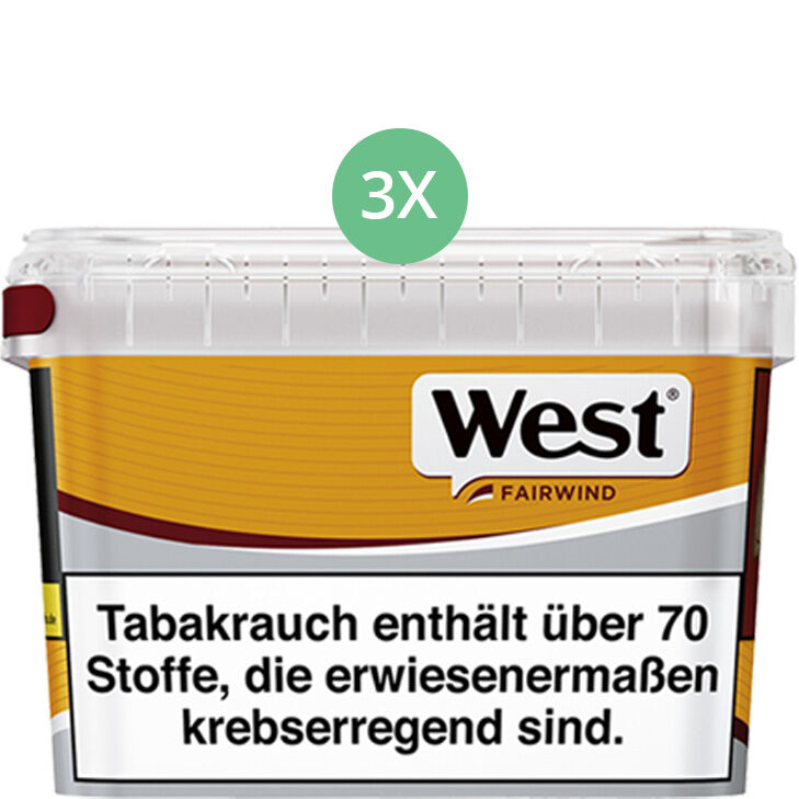 West Yellow Volumentabak 3 x Mega Box