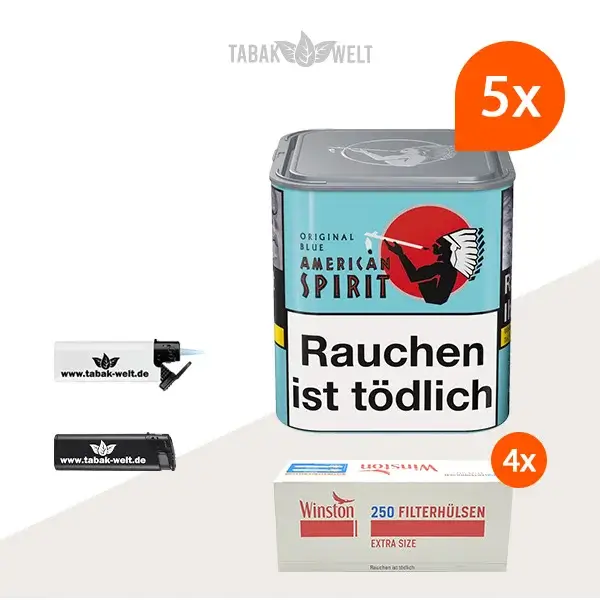 american-spirit-blue-feinschnitt-tabak-5x-original-dose-mit-1000-extra-size-huelsen american-spirit-blue-feinschnitt-tabak-5x-original-dose-mit-1000-extra-size-huelsen