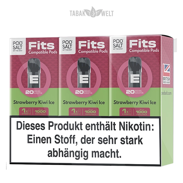 Pod Salt Fits Pods Strawberry Kiwi Ice