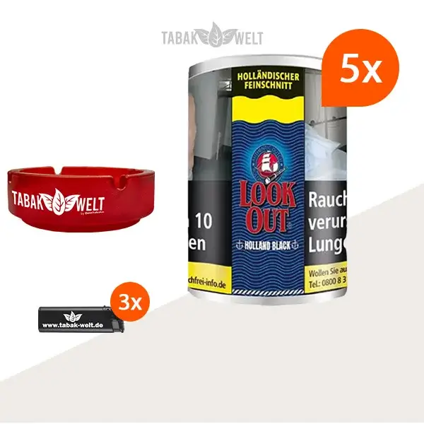 look-out-holland-black-feinschnitt-tabak-5x-dose-mit-aschenbecher