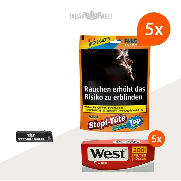 fargo-volumentabak-5x-stopf-tuete-mit-1000-huelsen