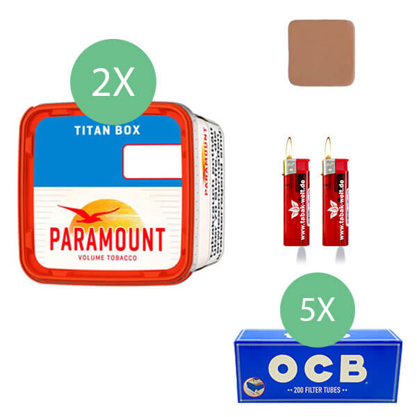 2 x Paramount Titan Box mit 1000 OCB Hülsen