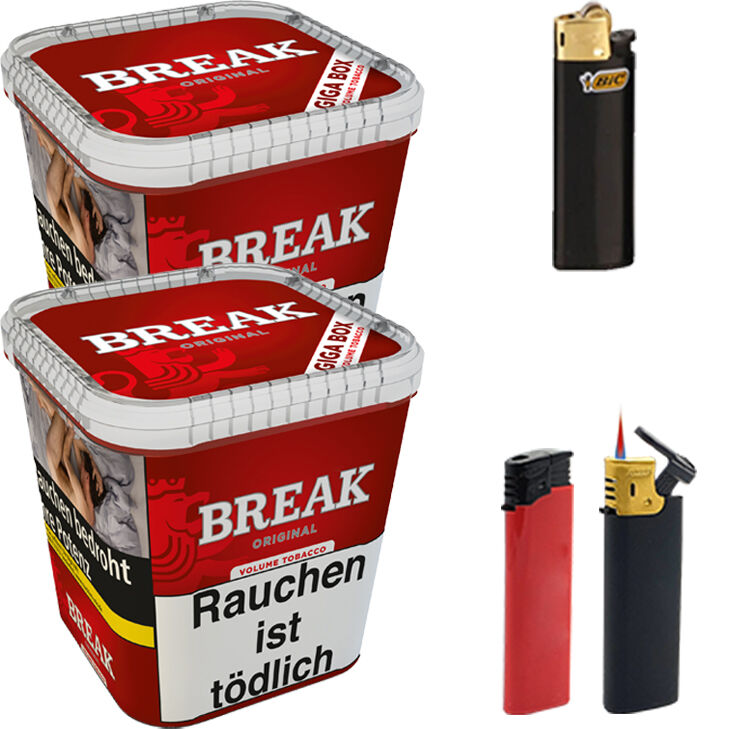 Break Original 2 x 215g mit Feuerzeugen