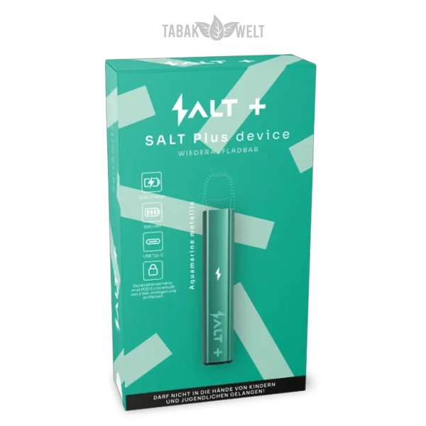 salt-plus-e-zigarette-aquamarine-metallic-akkutraeger