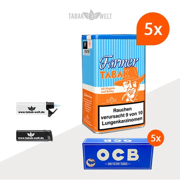 farmer-orange-pfeifentabak-5x-dose-mit-1000-ocb-huelsen