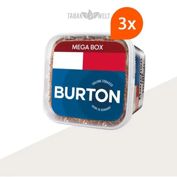 Burton Blue Volumentabak 3x Mega Box